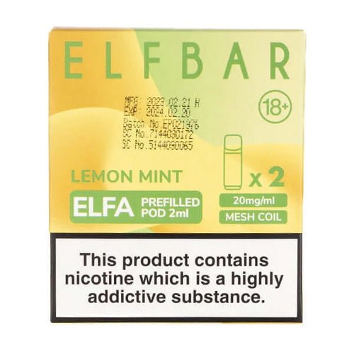 Lemon Mint Elfa Pods by Elf Bar