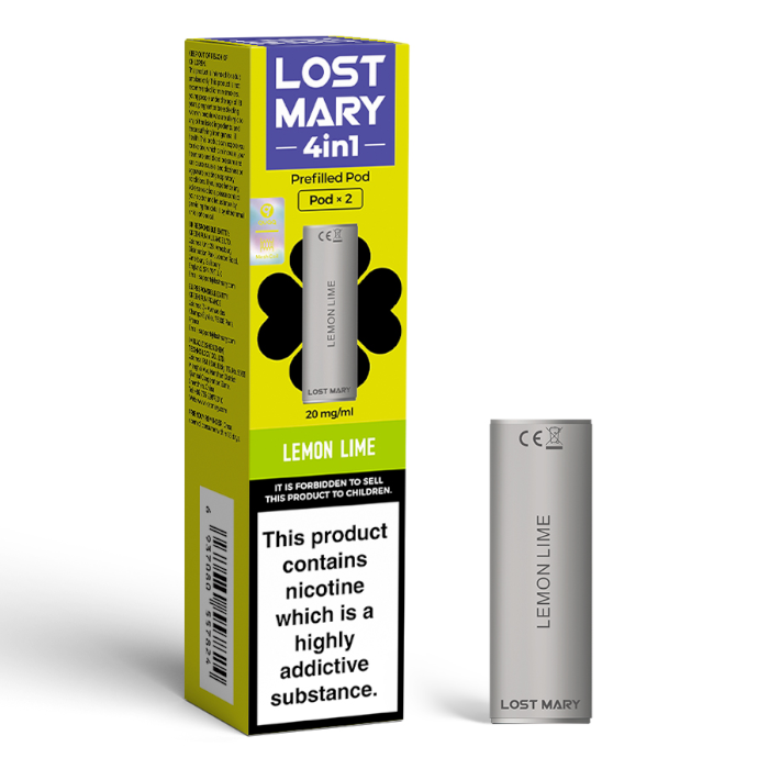 Lemon Lime Lost Mary 4 in 1 Prefilled Pods