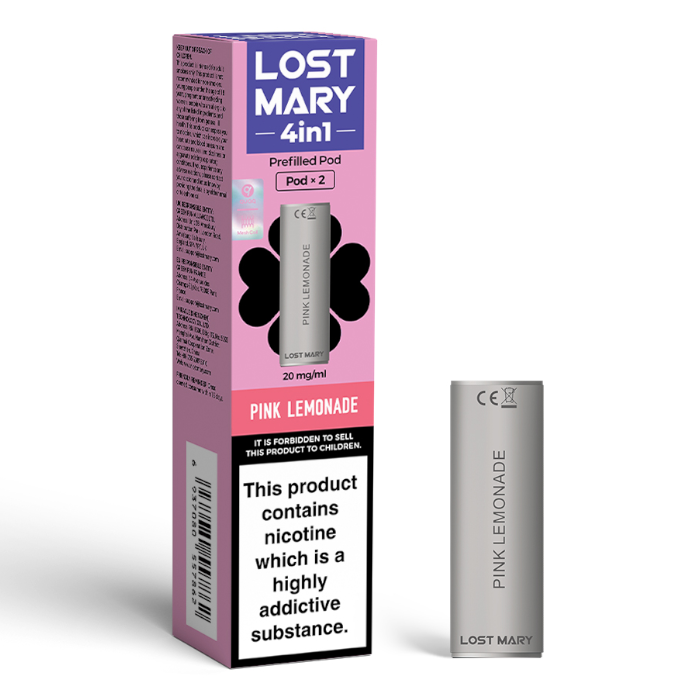 Pink Lemonade Lost Mary 4 in 1 Prefilled Pods