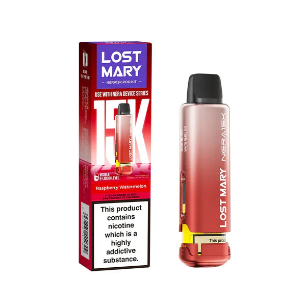 Raspberry Watermelon Lost Mary Nera 15K Pod