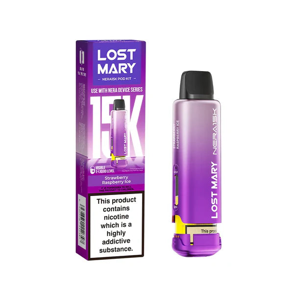 Strawberry Raspberry Ice Lost Mary Nera 15K Pod