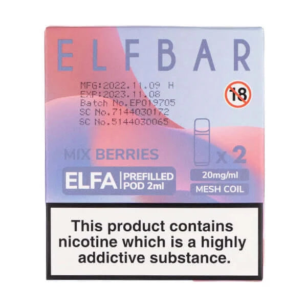Mixed Berries Elfa Pods by Elf Bar