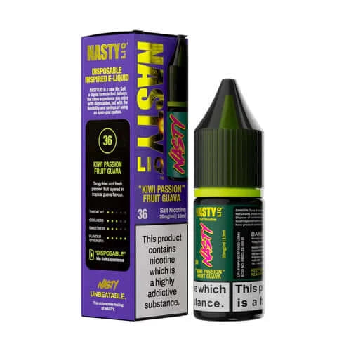 Kiwi Passion Fruit Guava Nasty Liq Nic Salt
