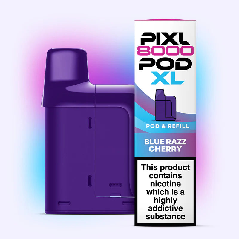 Blue Razz Cherry Pixl 8000 Refill pod
