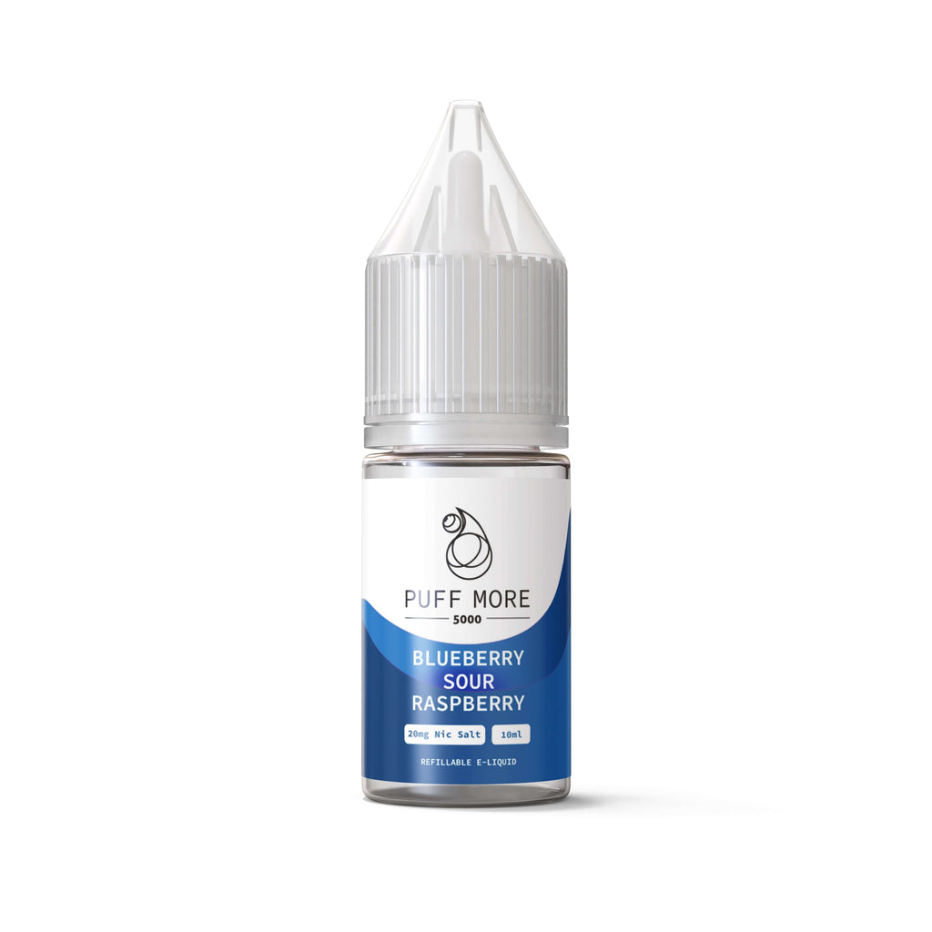 Blueberry Sour Raspberry Nic Salts by Puff More Salts