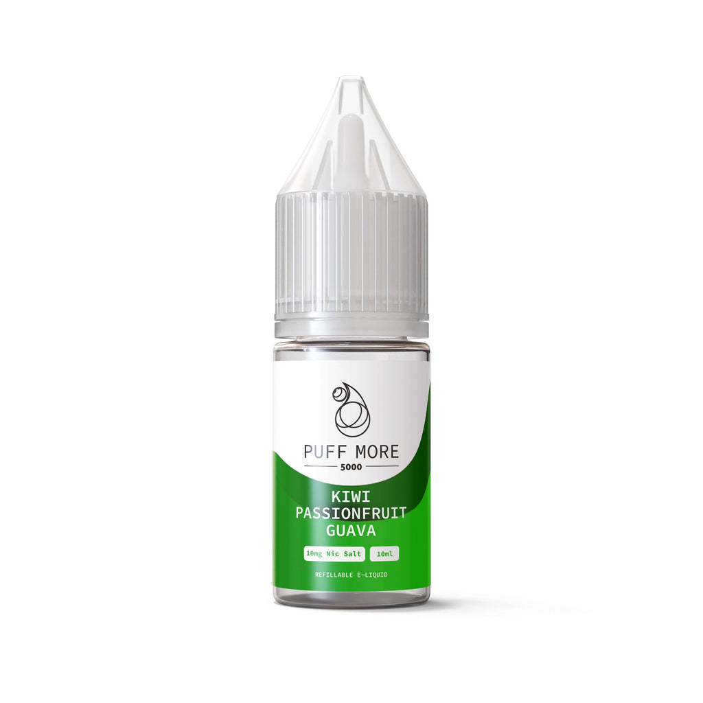 Kiwi, Passion Fruit & Guava Nic Salts by Puff More