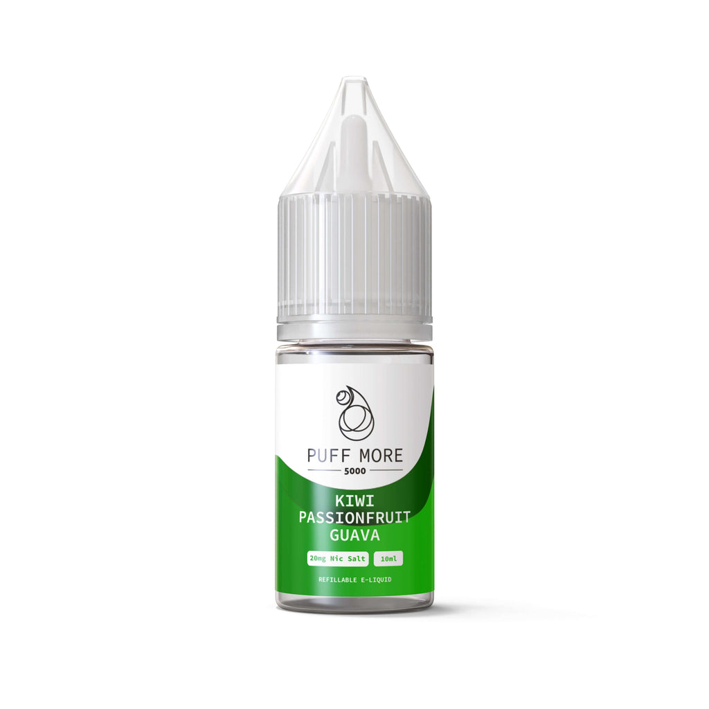 Kiwi, Passion Fruit & Guava Nic Salts by Puff More