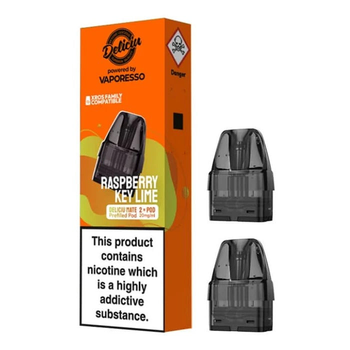 Raspberry Key Lime Prfilled Pod By Vaporesso Deliciu Mate