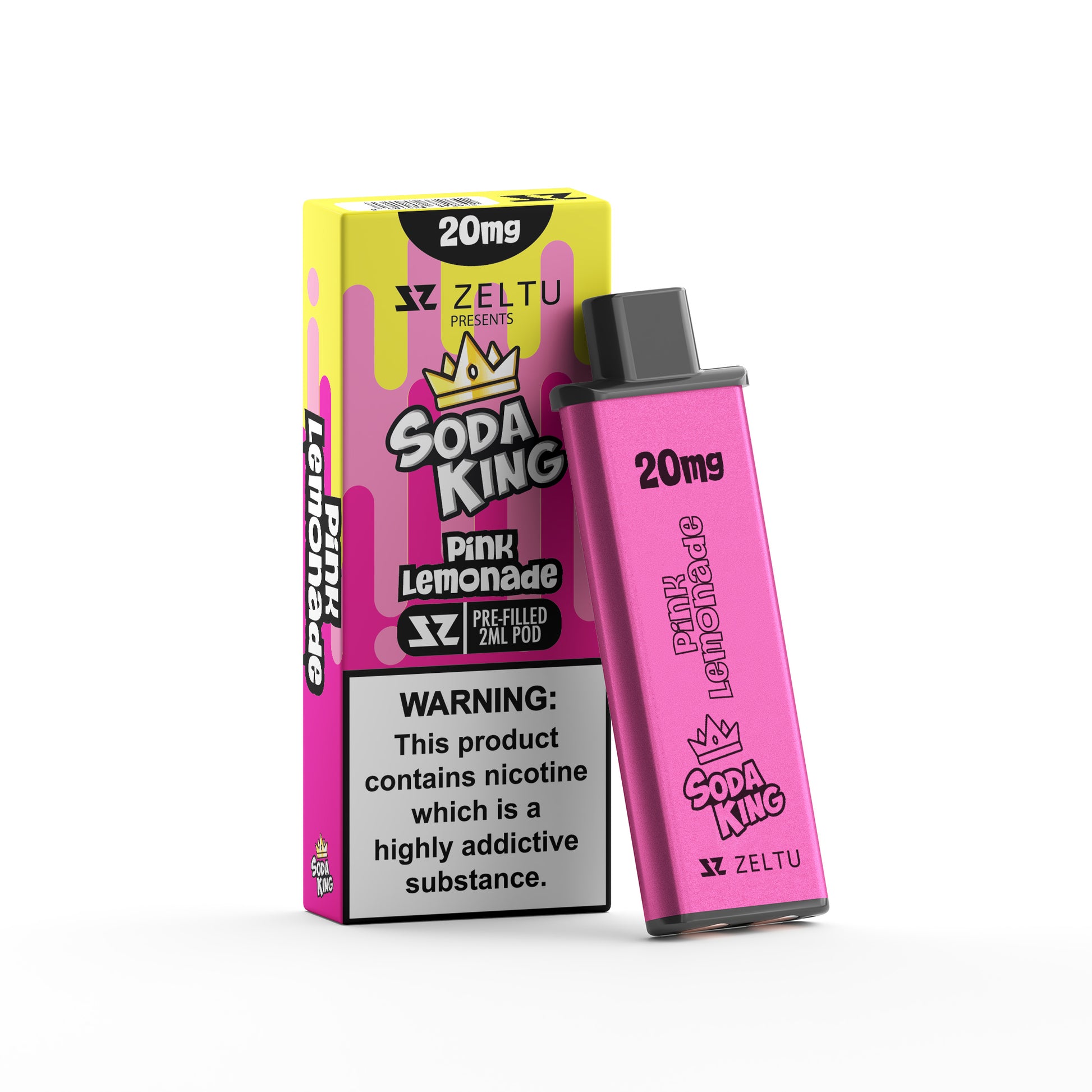 Soda King Pink Lemonade - Zeltu X3 Prefilled Pod