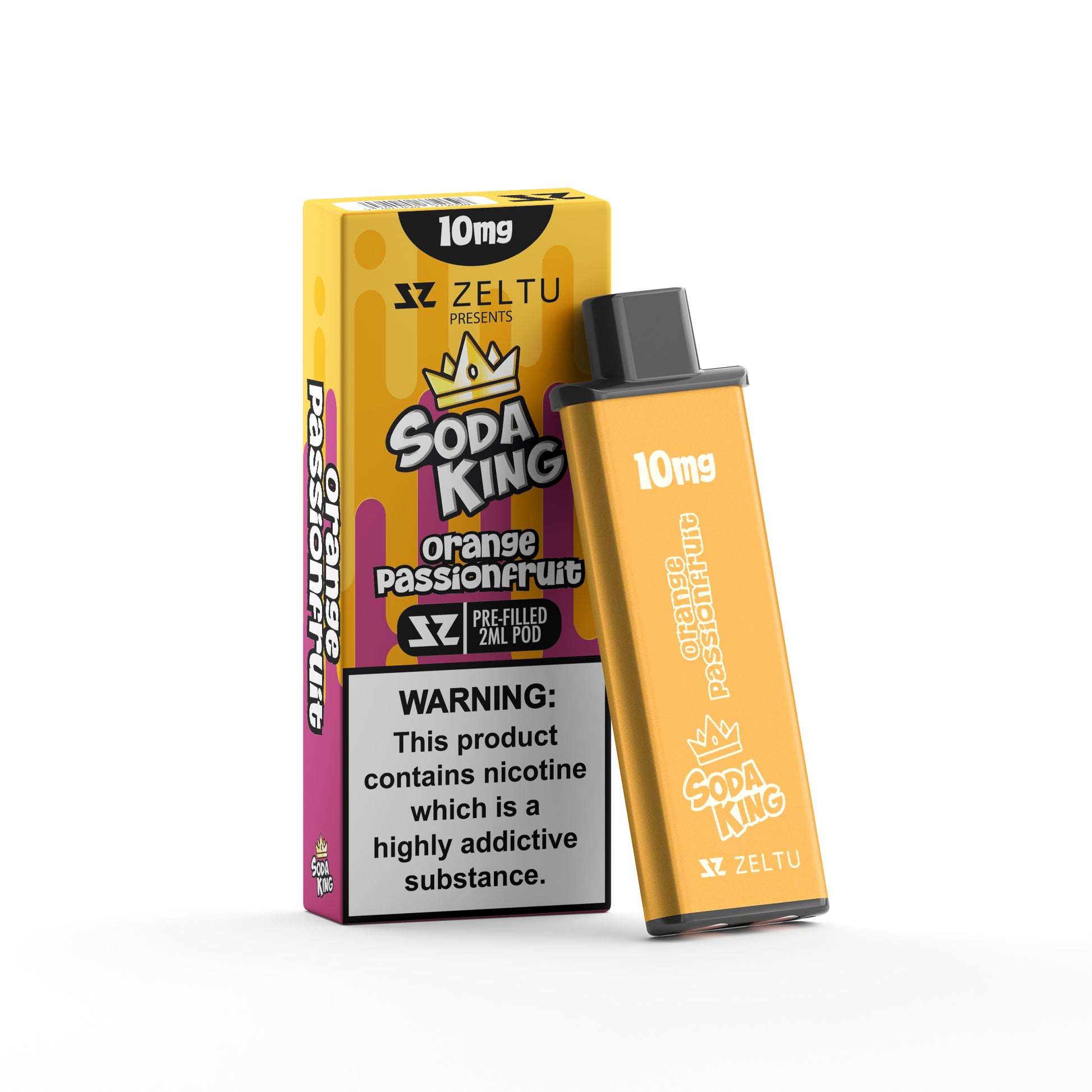 Soda King Orange Passionfruit - Zeltu X3 Prefilled Pod