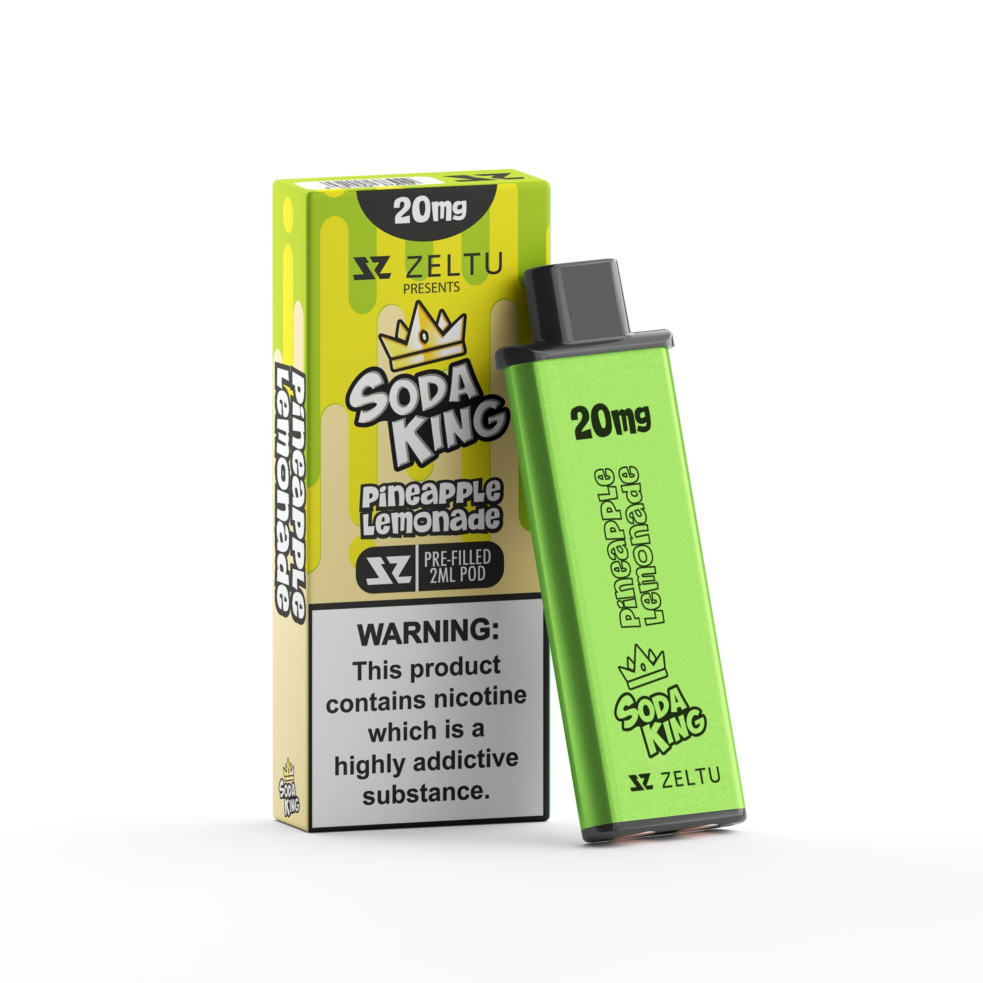 Soda King Pineapple Lemonade - Zeltu X3 Prefilled Pod