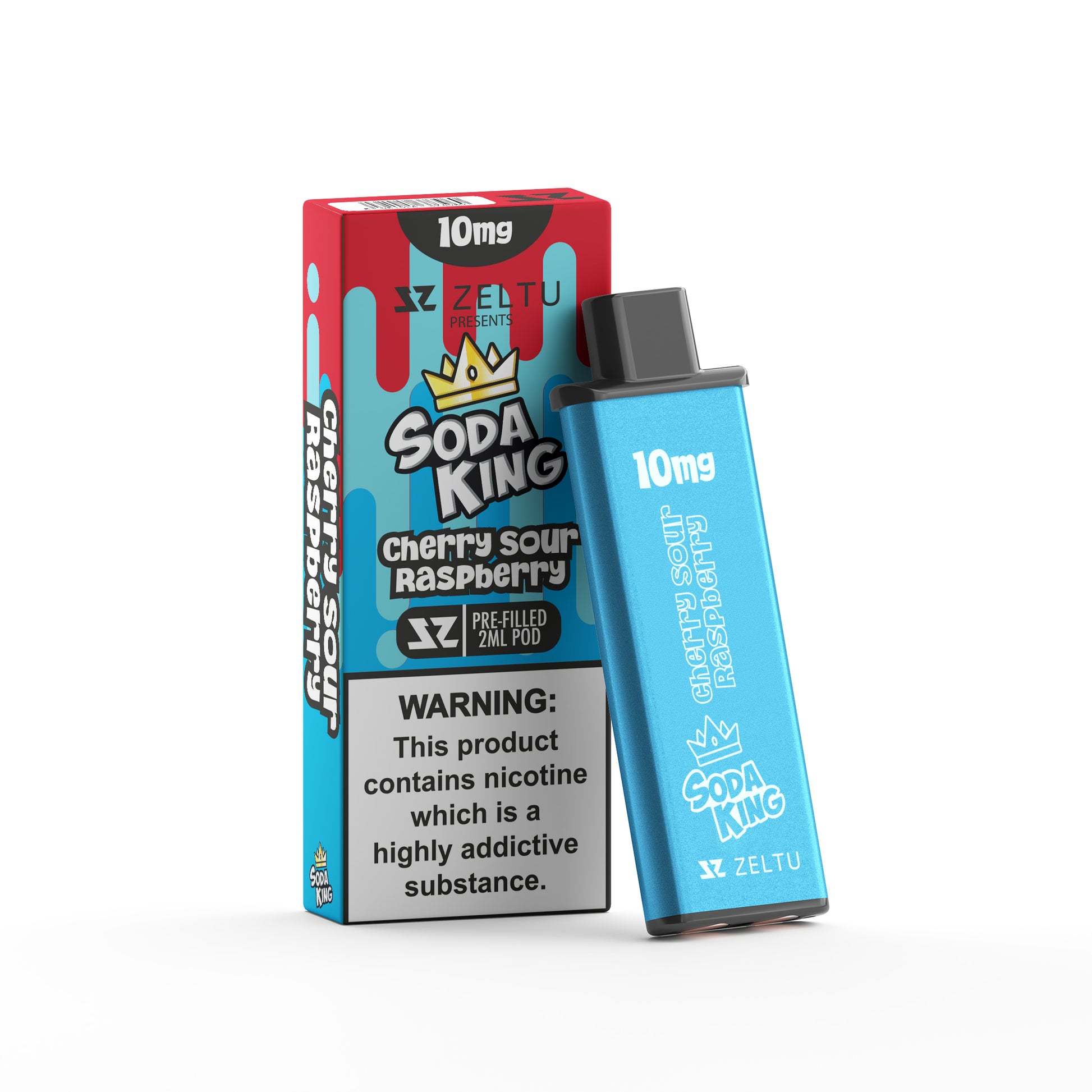 Soda King Cherry Sour Raspberry - Zeltu X3 Prefilled Pod