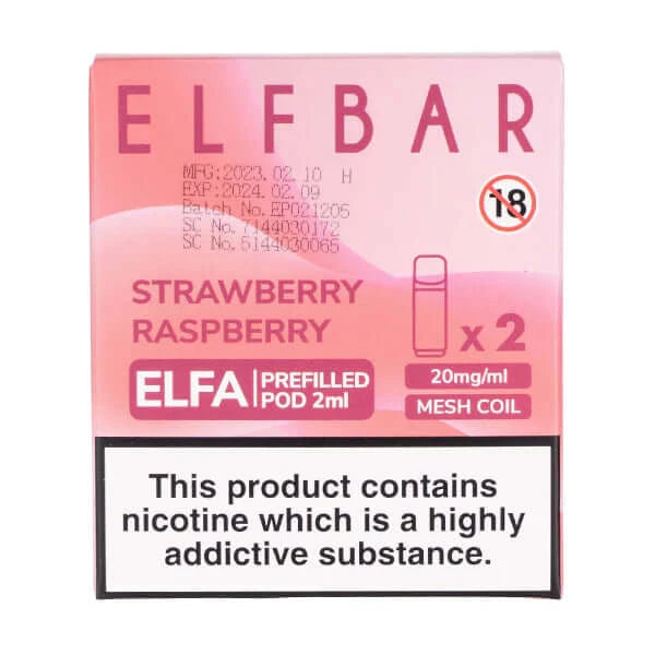Strawberry Raspberry Elfa Pods by Elf Bar