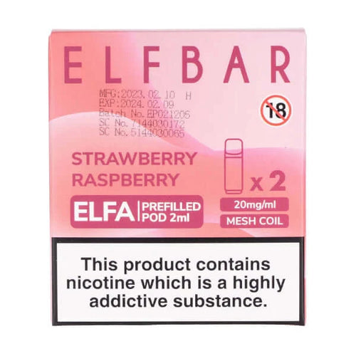 Strawberry Raspberry Elfa Pods by Elf Bar