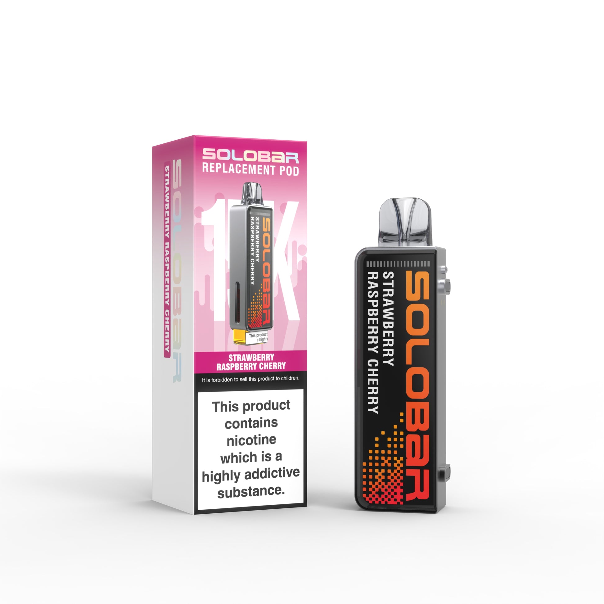 Strawberry Raspberry Cherry  Solobar Boost 30K Prefilled Pod