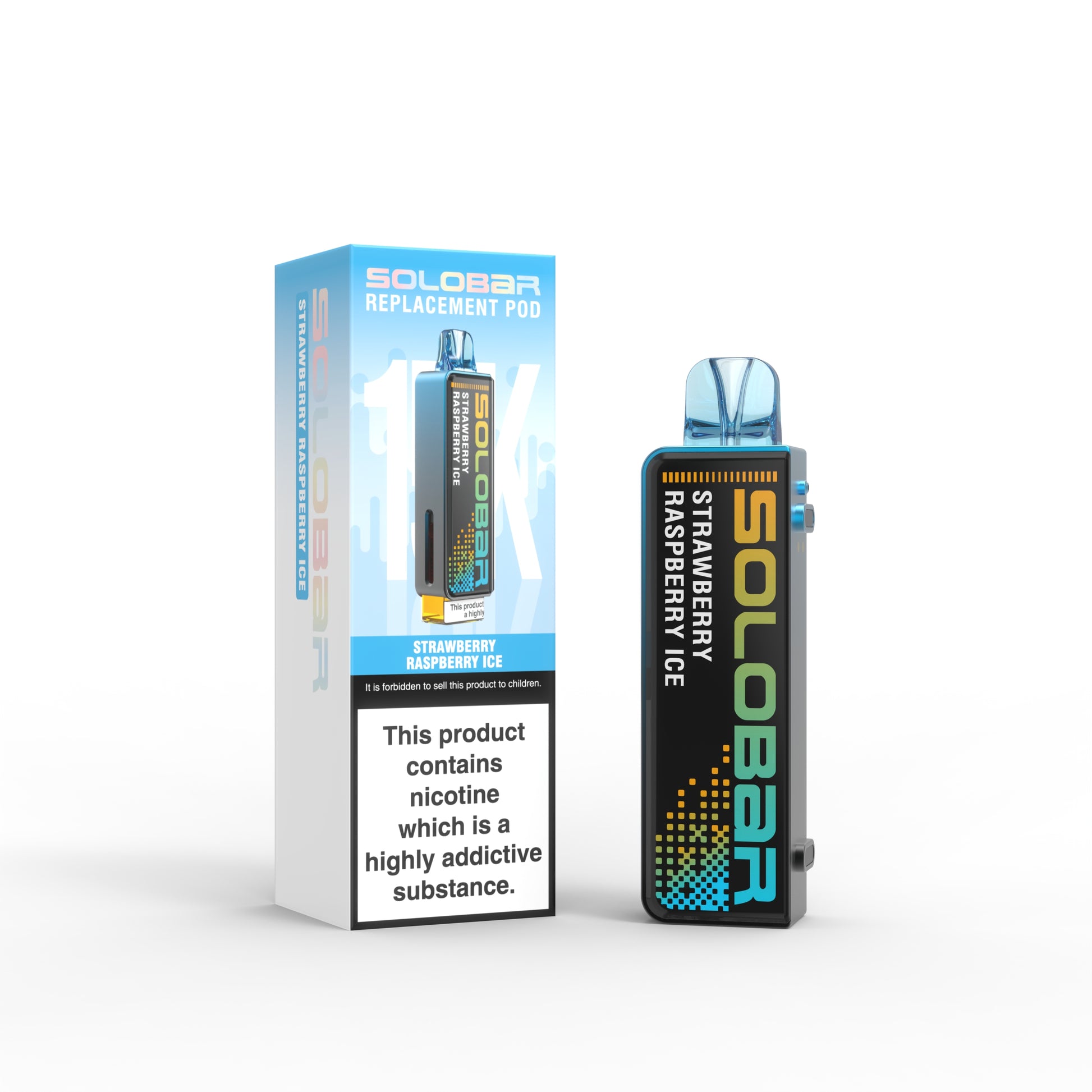 Strawberry Raspberry Ice Solobar Boost 30K Prefilled Pod