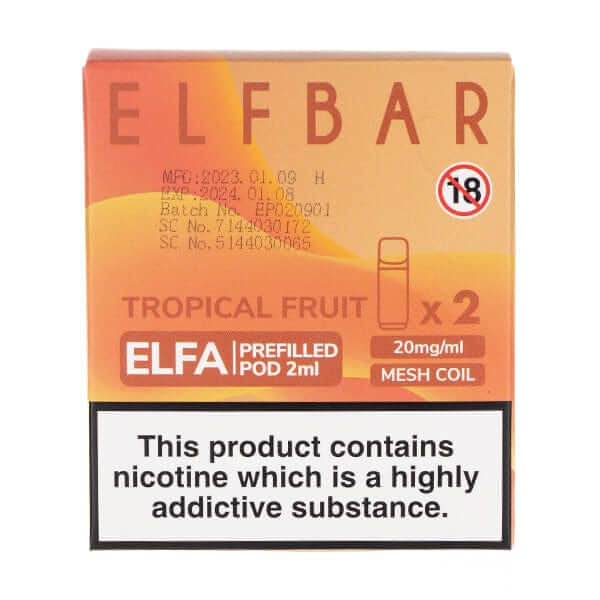 Tropical Fruits Elfa Pods by Elf Bar