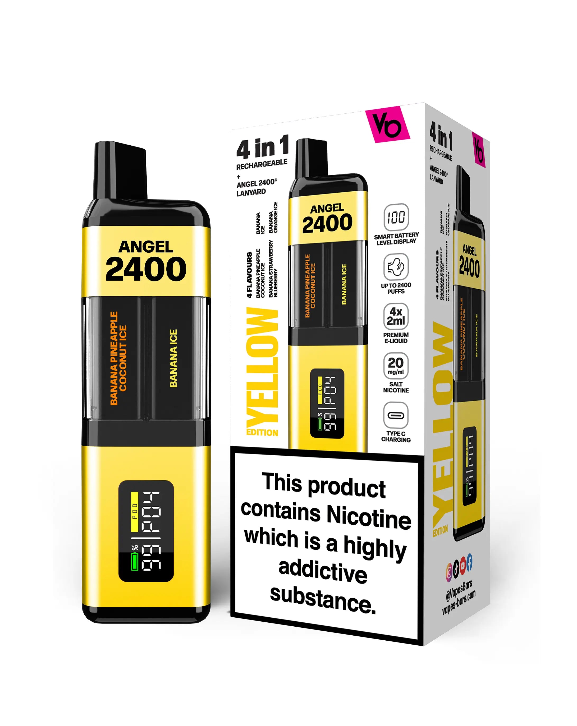 Yellow Edition Angel 2400 Vape Kit