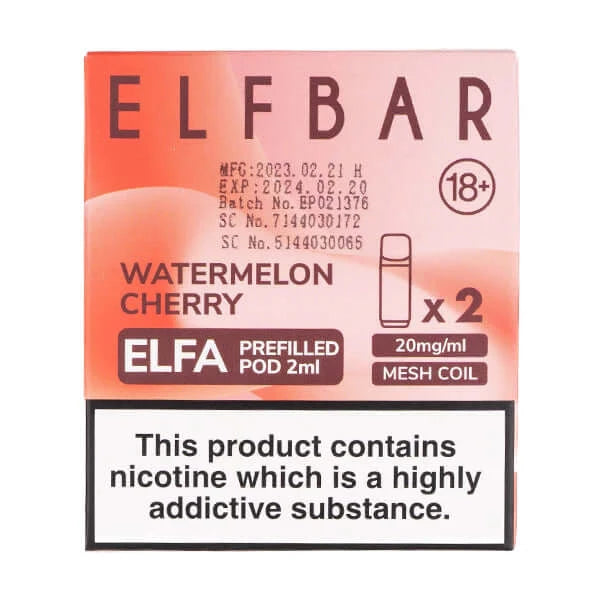 Watermelon Cherry Elfa Pods by Elf Bar
