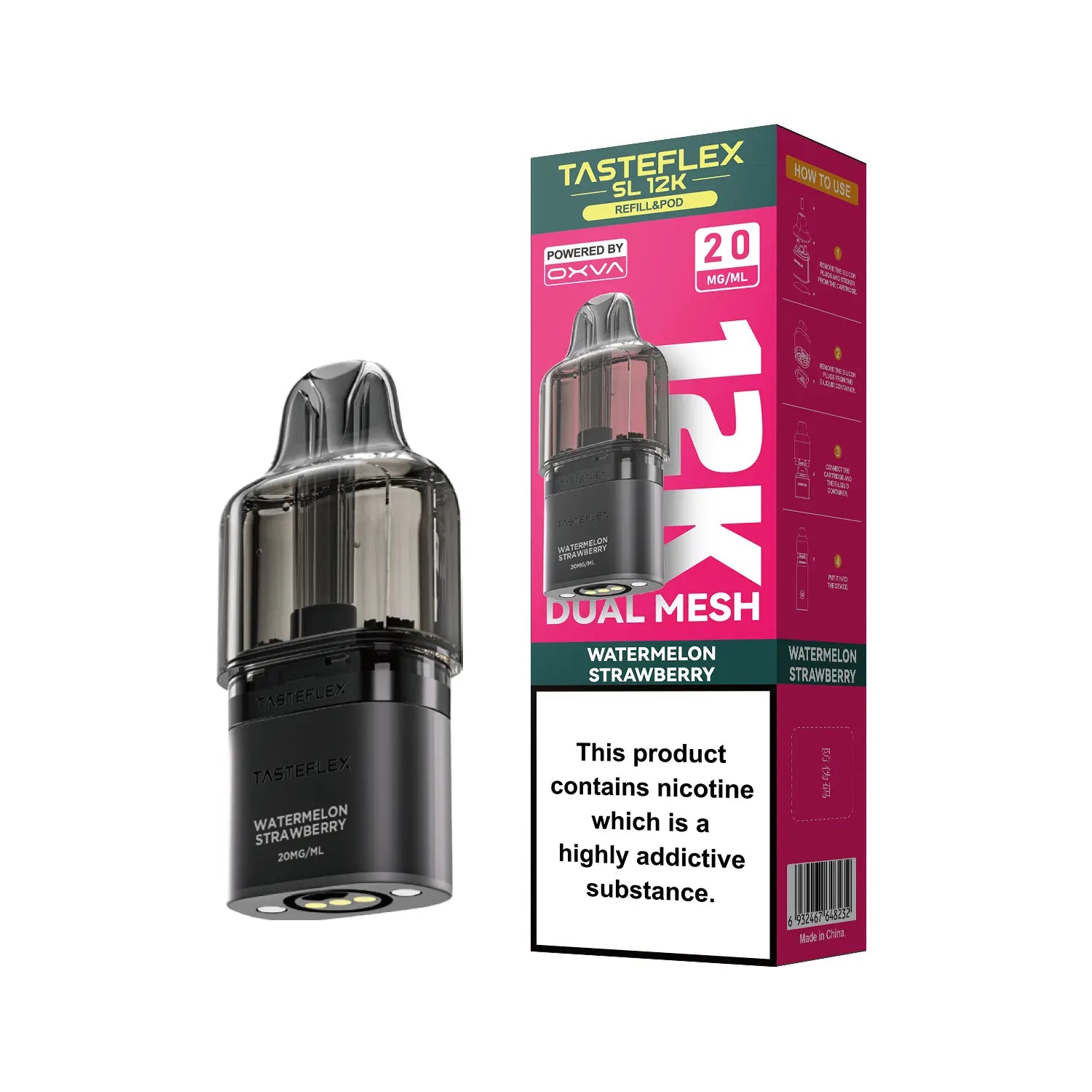 Watermelon Strawberry OXVA Tasteflex SL 12K Pod