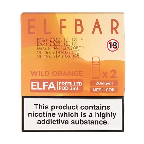Wild Orange Elfa Pods by Elf Bar