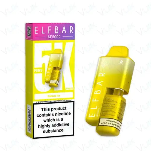 Banana Ice Elf Bar AF5000 Disposable Vape Kit