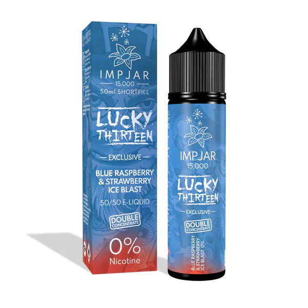 Imp Jar & Lucky Thirteen Blue Raspberry & Strawberry Ice Blast