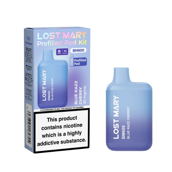 Blue Razz Cherry Lost Mary BM600 Pod Kit