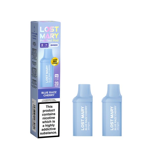Blue Razz Cherry Lost Mary BM600 Refill Pods