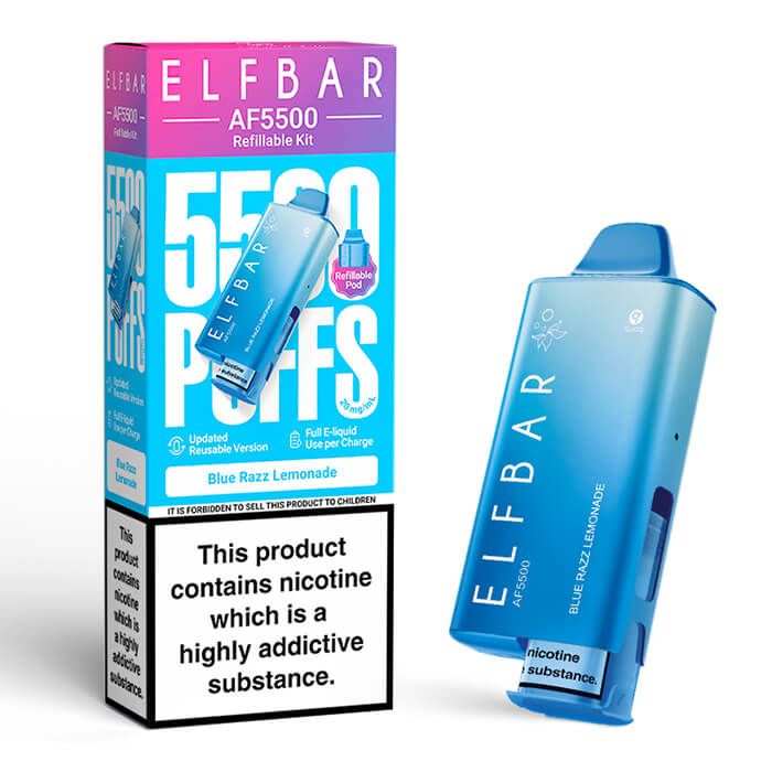 Blue Razz Lemonade Elf Bar AF5500 Prefilled Pod Kit