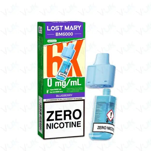 Blueberry Lost Mary BM6000 Zero Nicotine Prefilled Pod