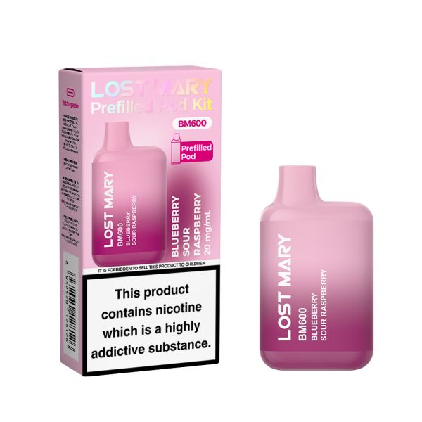 Blueberry Sour Raspberry Lost Mary BM600 Pod Kit