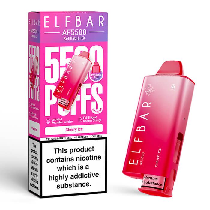 Cherry Ice Elf Bar AF5500 Prefilled Pod Kit