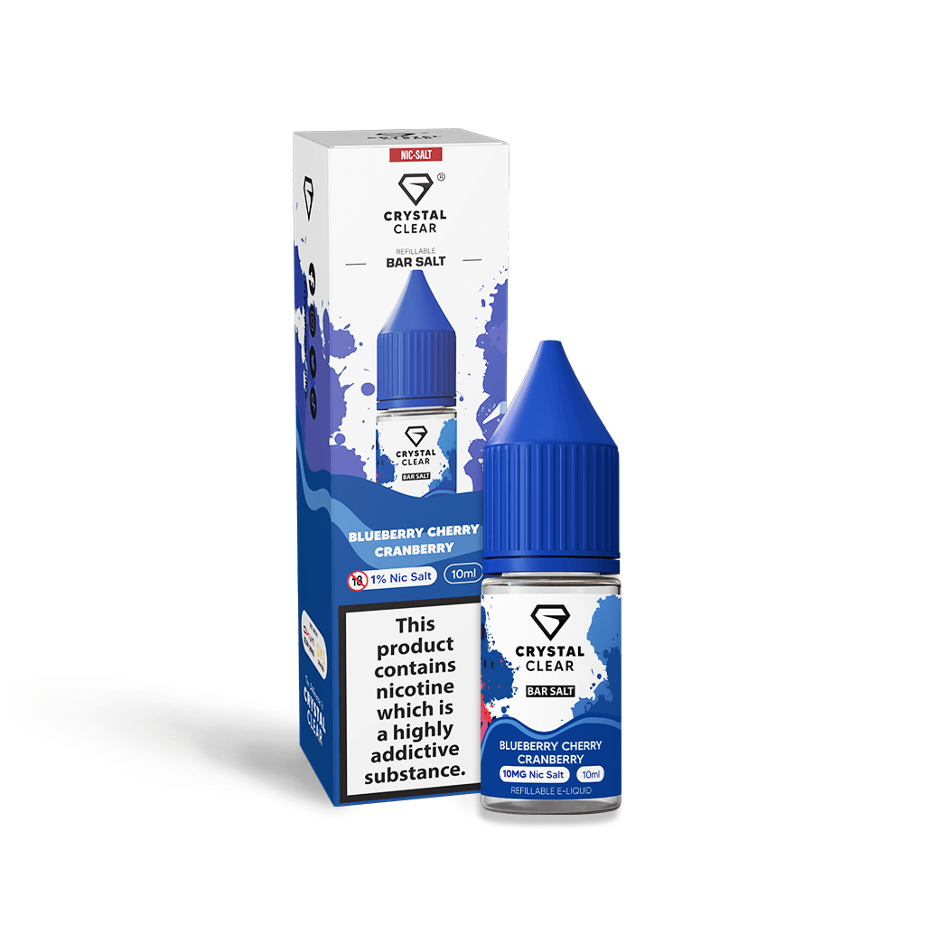 Crystal Clear Blueberry Cranberry Cherry Nic Salt