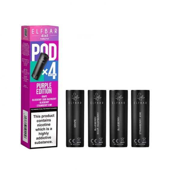 Elf Bar 4 in 1 Purple Edition Prefilled Pods