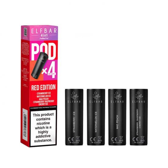 Elf Bar 4 in 1 Red Edition Prefilled Pods