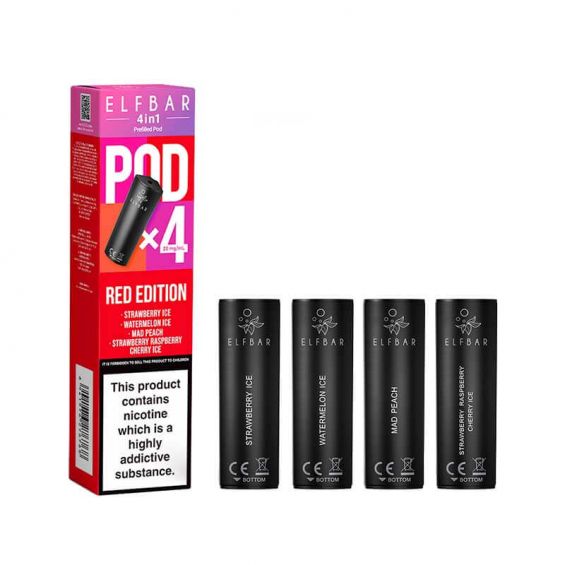 Elf Bar 4 in 1 Red Edition Prefilled Pods