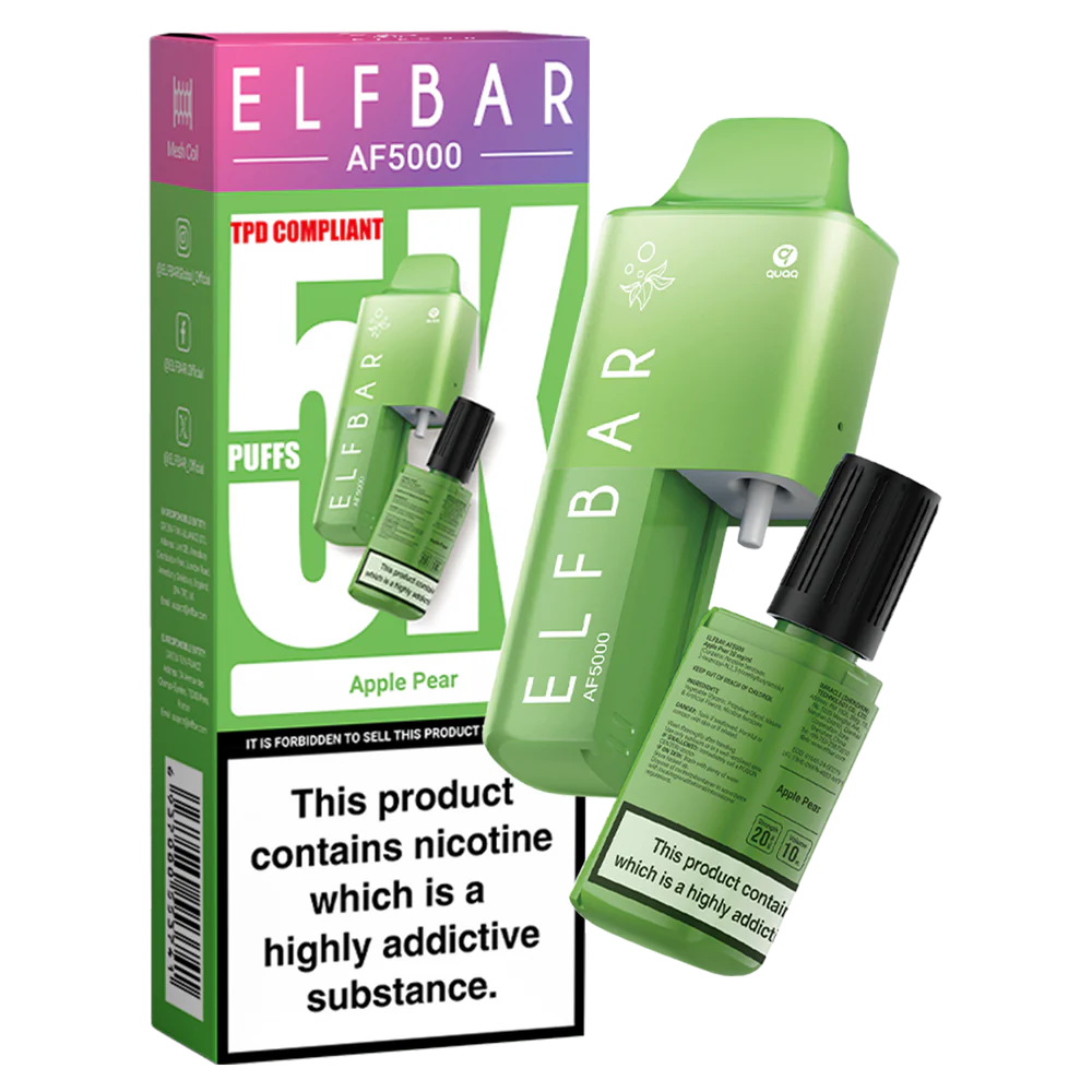 Apple Pear Elf Bar AF5000 Disposable Vape