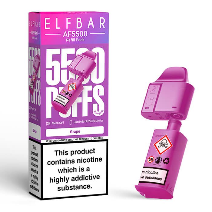 Grape Elf Bar AF5500 Prefilled Pod