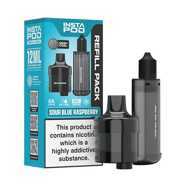 Sour Blue Raspberry Instapod 6000 Pod
