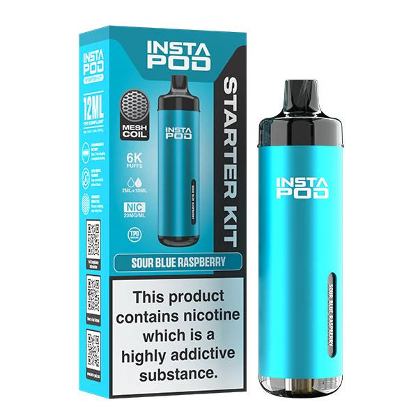 Sour Blue Raspberry Instapod 6000 Pod Kit