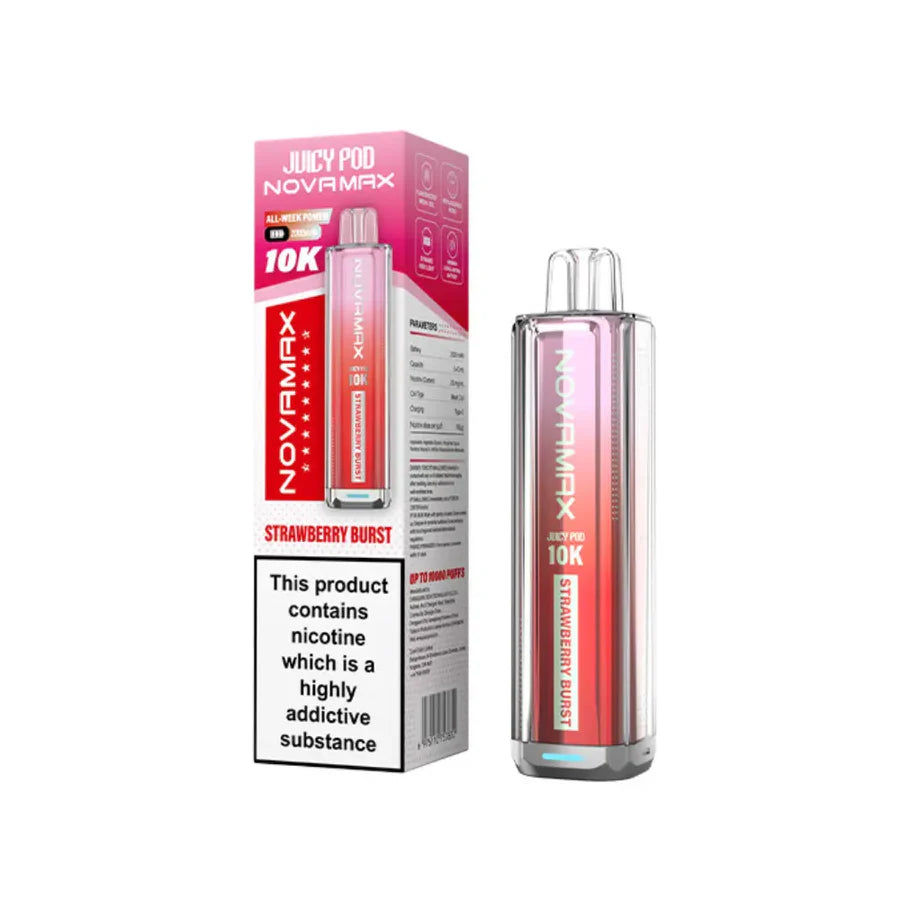 Strawberry Burst Juicy Pod NovaMax 10K Pod Kit