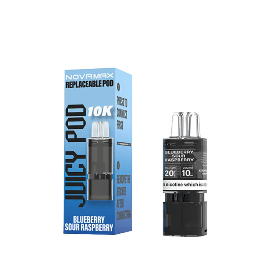 Blueberry Sour Raspberry Juicy Pod NovaMax 10K Pod