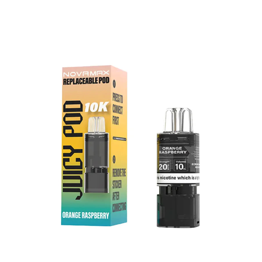Orange Raspberry Juicy Pod NovaMax 10K Pod