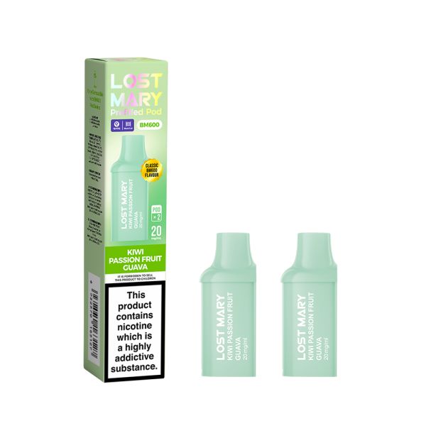 Kiwi Passion Fruit Guava Lost Mary BM600 Refill Pods
