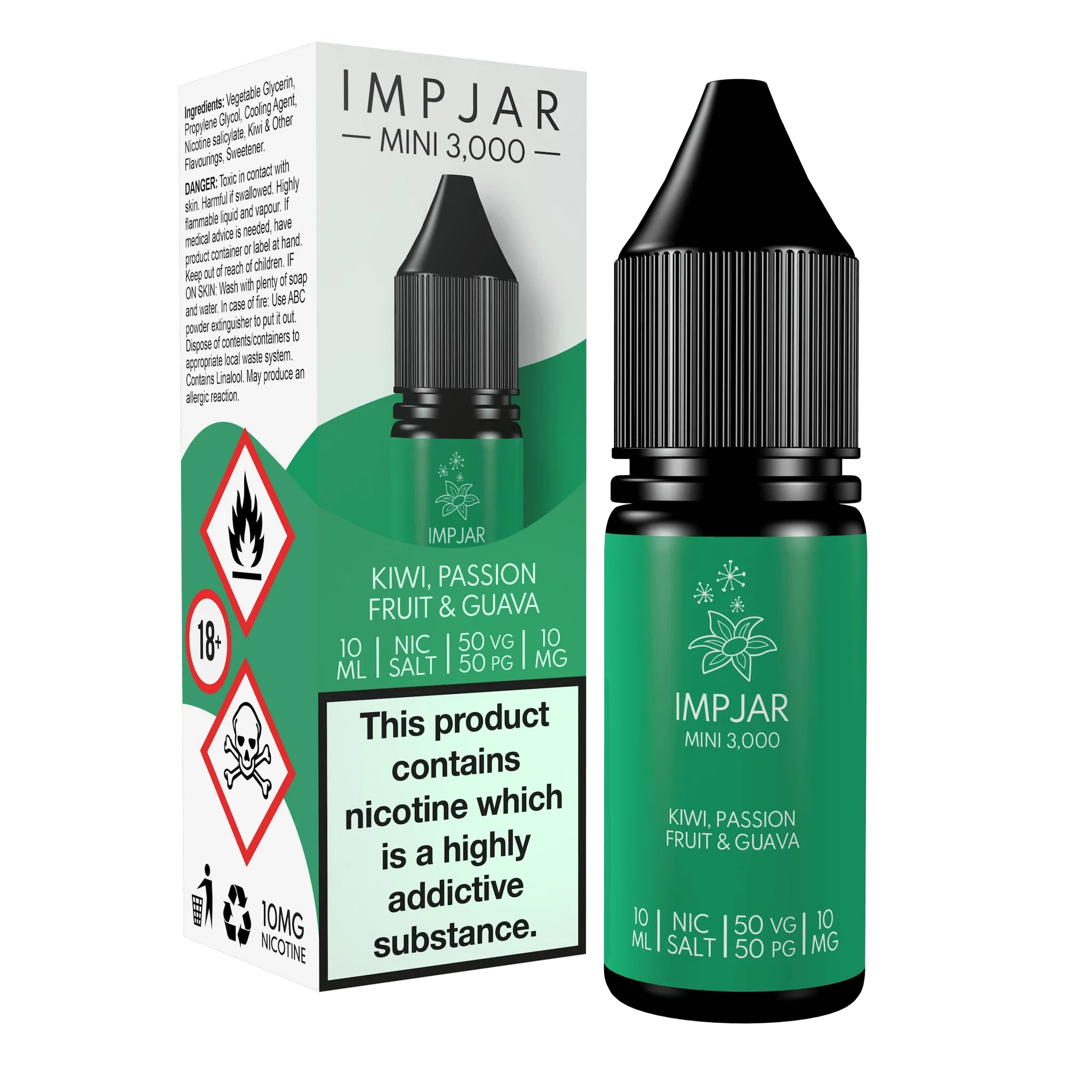 Kiwi Passionfruit Guava Imp Jar Nic Salt