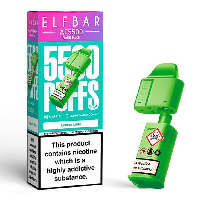 Lemon Lime Elf Bar AF5500 Prefilled Pod
