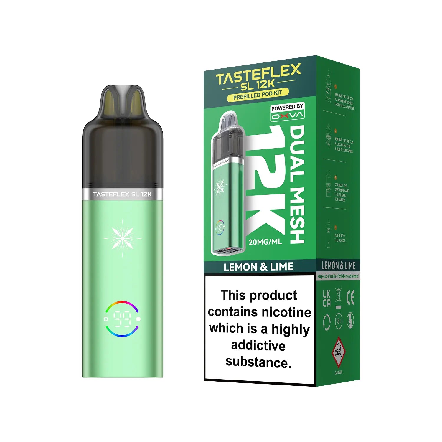 Lemon Lime OXVA Tasteflex SL 12K Pod Kit