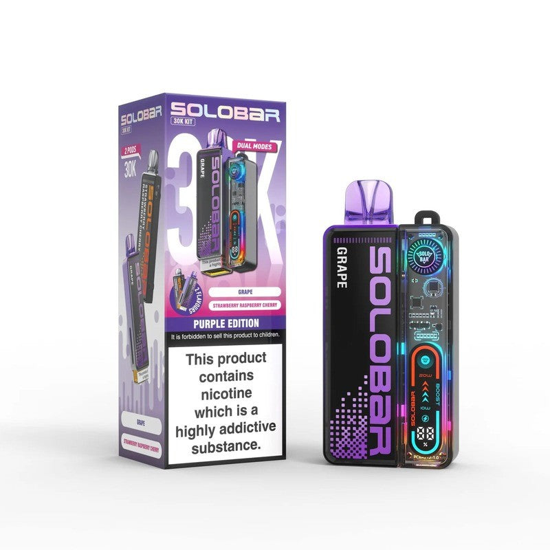 Solobar Boost 30K Purple Edition Prefilled Pod Kit