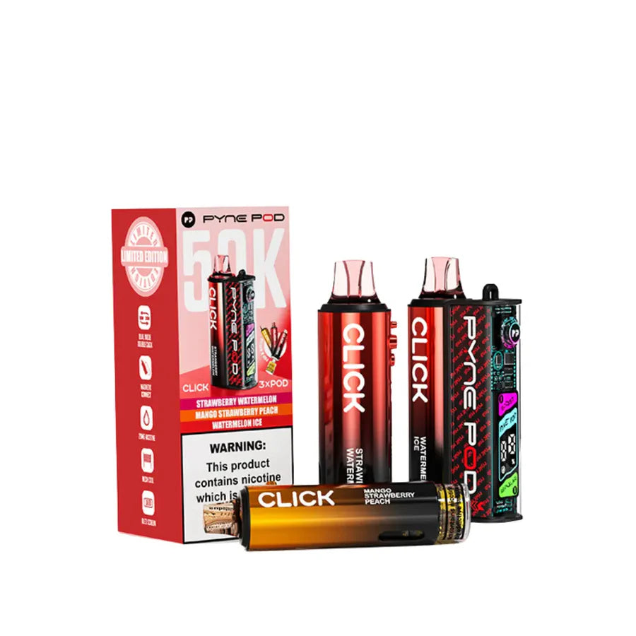 Red Edition Pyne Pod Click 50k Vape Kit